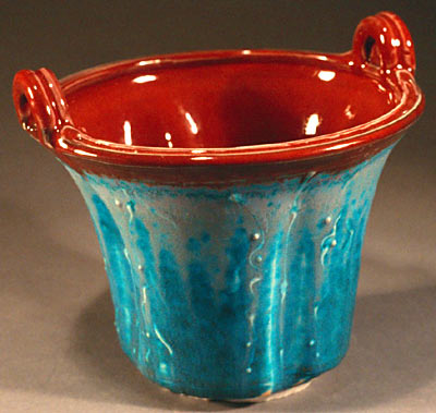 Red-edged vase